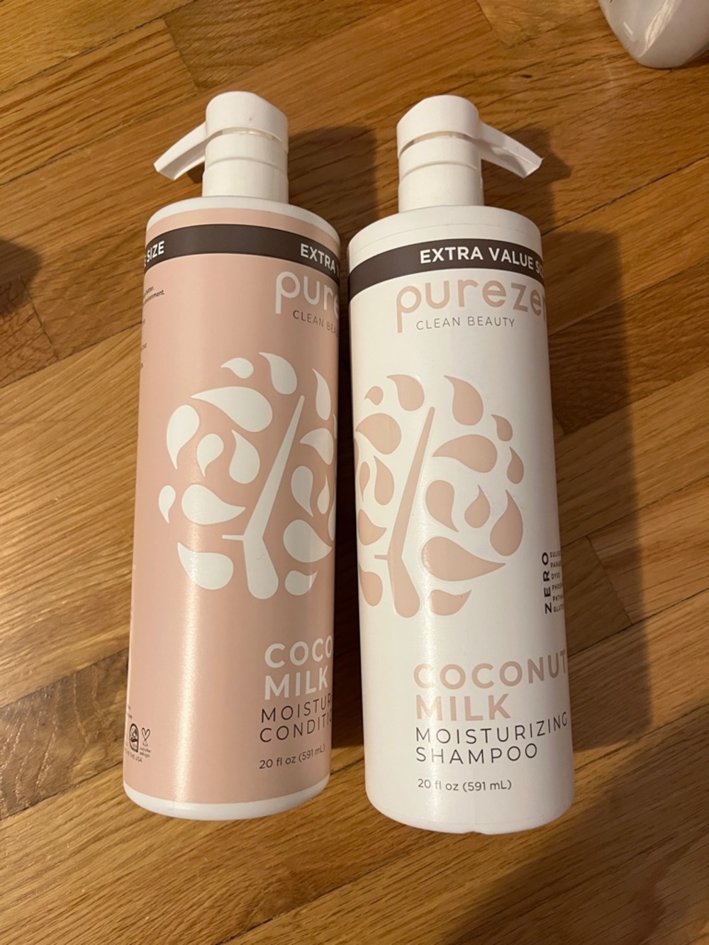 Purezero Coconut Shampoo and Conditioner 2pk (New)